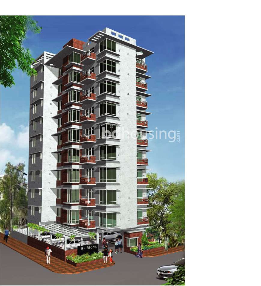 2000sft Luxurious Fare Face Corner Apartment, Apartment/Flats at Bashundhara R/A