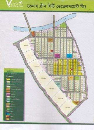 Venous Green City., Residential Plot at Amin Bazar