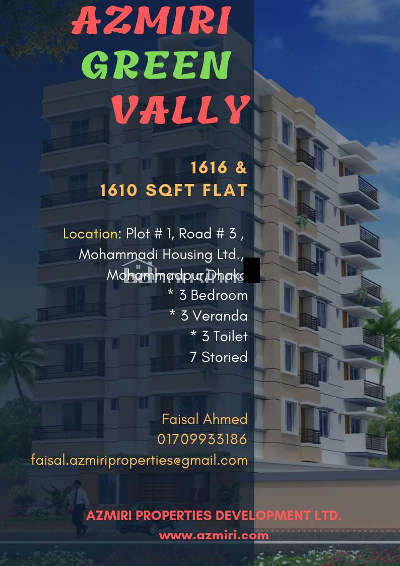 Green Vally  (Azmiri Properties Development Ltd), Apartment/Flats at Mohammadpur