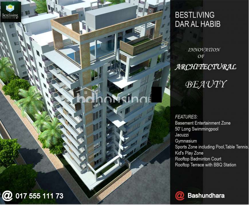 Bestliving Dar-Al-Habib, Apartment/Flats at Bashundhara R/A