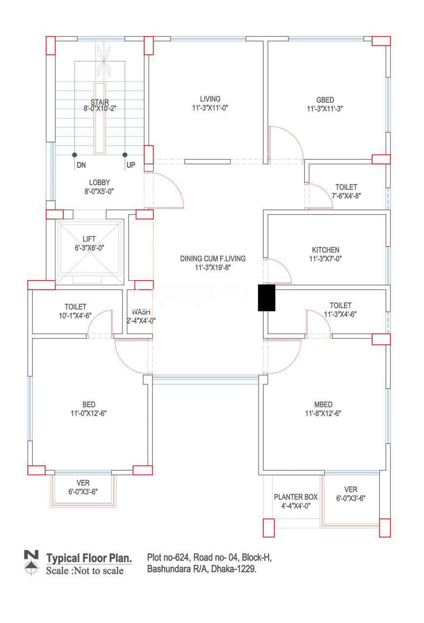 TM Amirzaan, Apartment/Flats at Bashundhara R/A