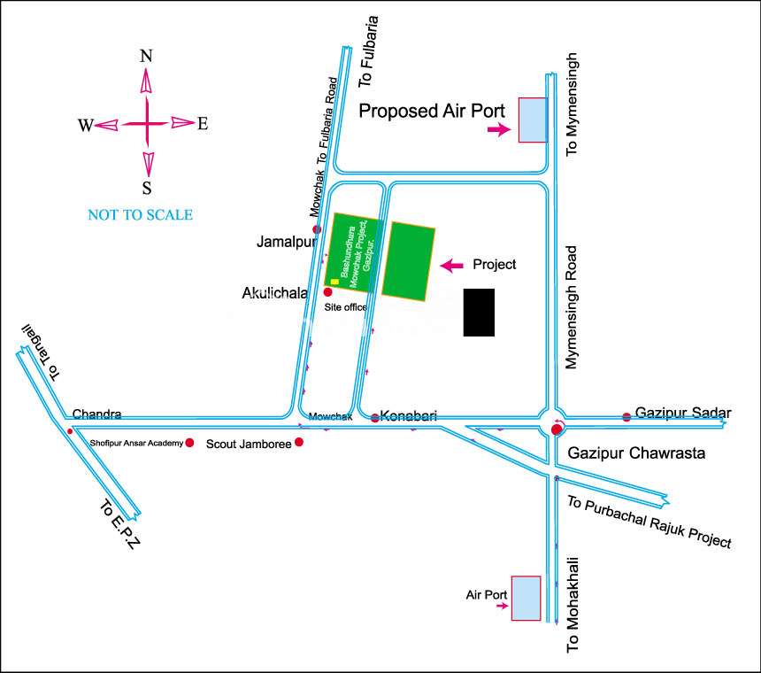 Bashundhara Mouchak Plot, Residential Plot at Gabtali