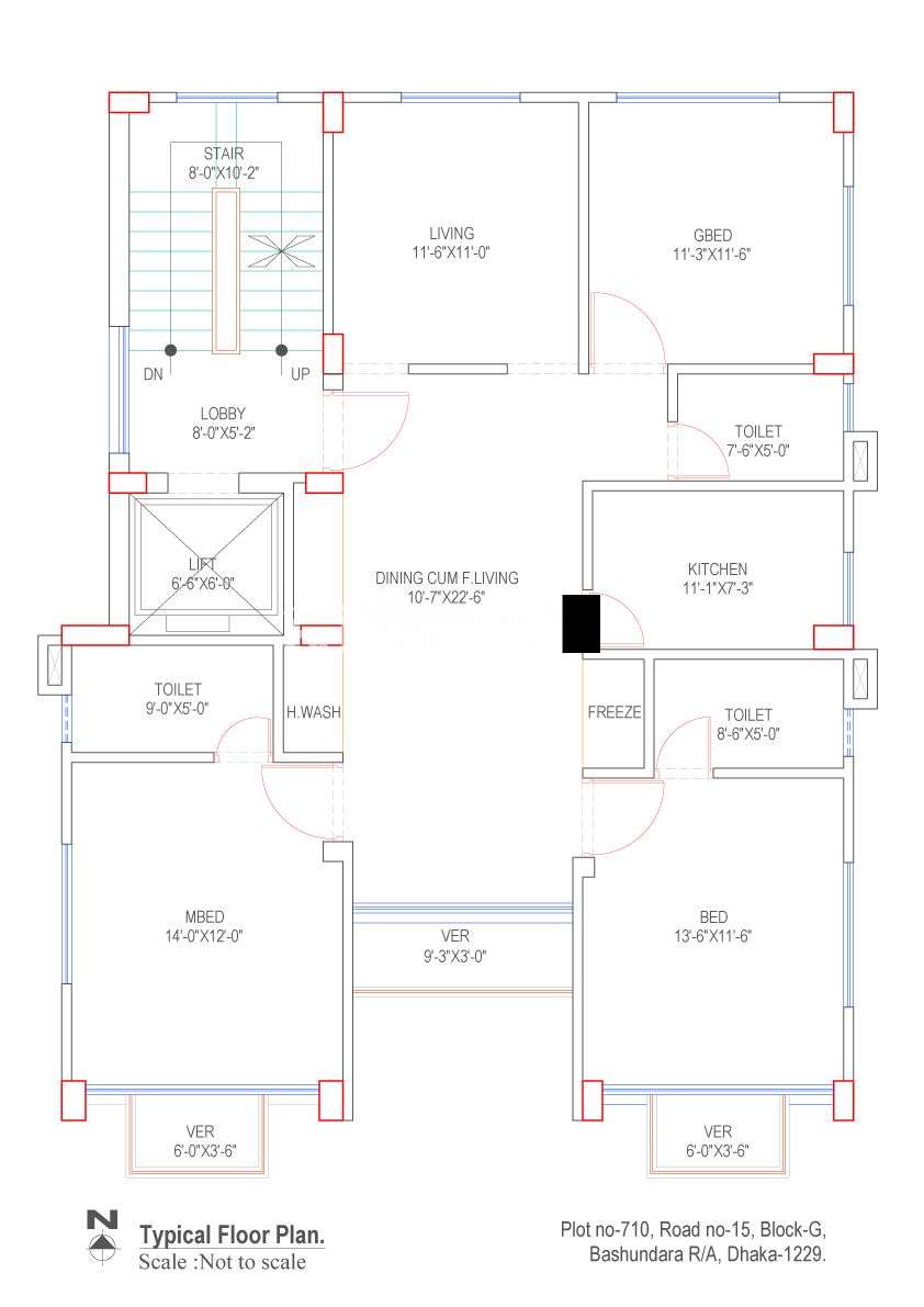 TM BULU, Apartment/Flats at Bashundhara R/A
