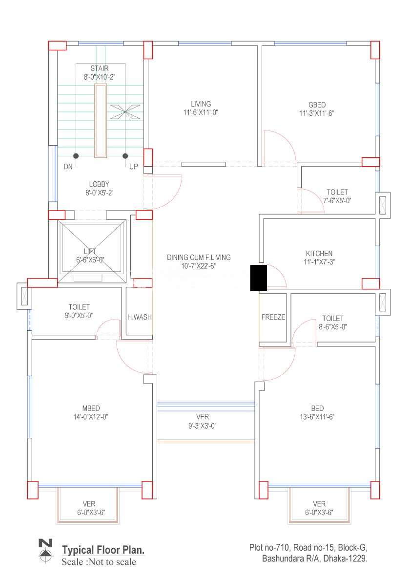 TM BULU, Apartment/Flats at Bashundhara R/A