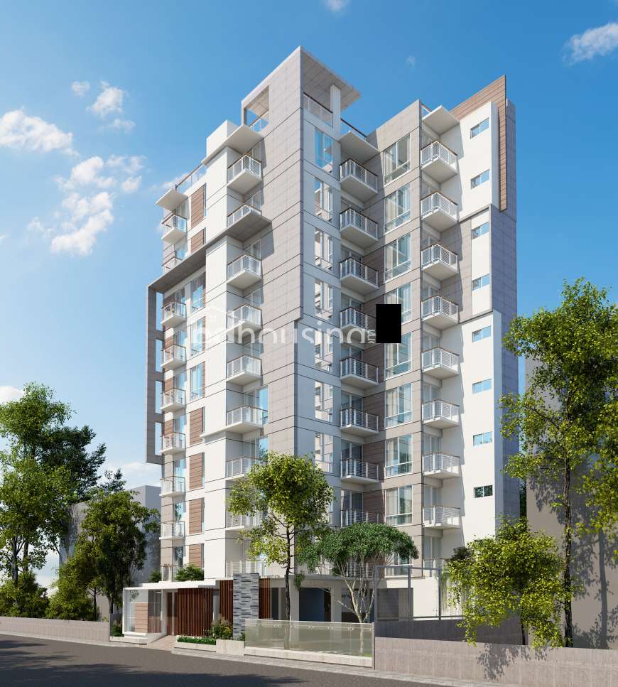 2450 sft Single unit apt. with Gas & Lawn, Apartment/Flats at Bashundhara R/A
