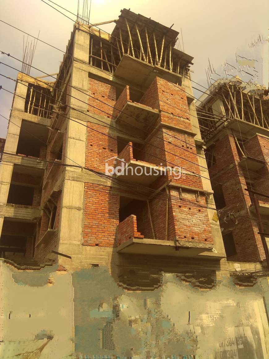 Ongoing 1320 sft apartment for sale@Malibagh. , Apartment/Flats at Malibag
