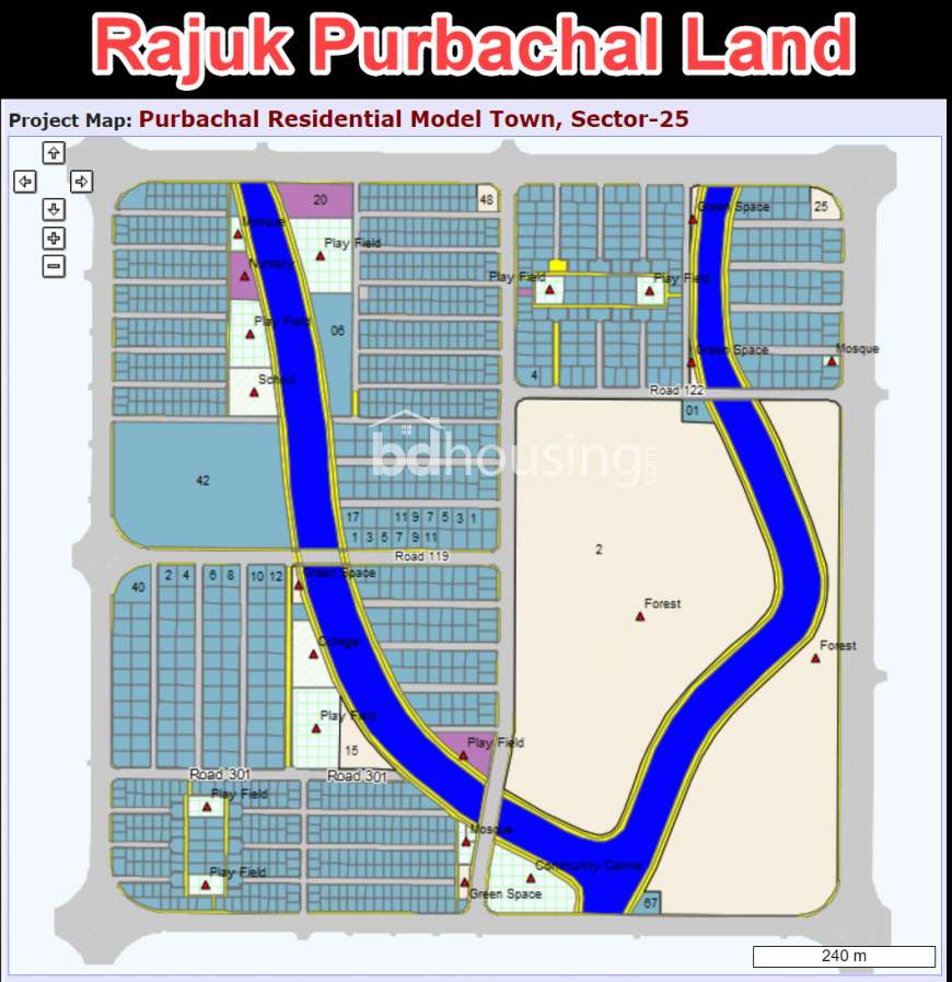 Purbachal 5 Katha Plot Sale Sector-25, Residential Plot at Purbachal