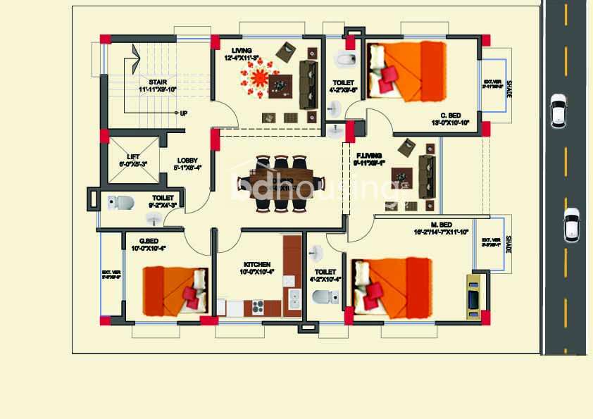 A Plus, Apartment/Flats at Bashundhara R/A