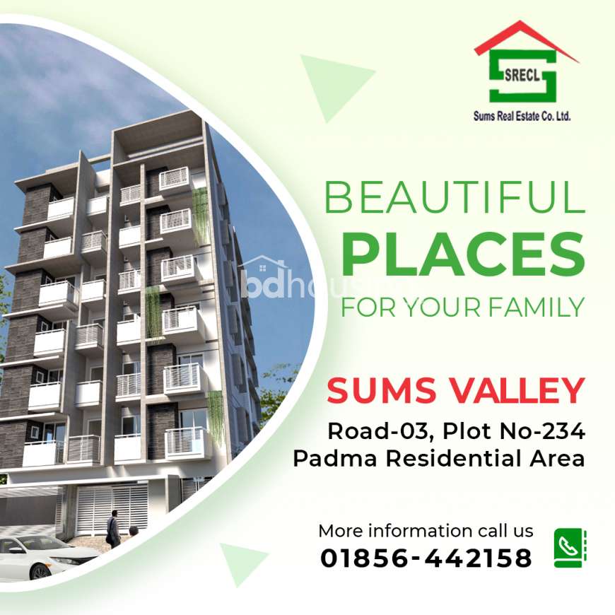 Sums Valley, Apartment/Flats at Padma Residential Area