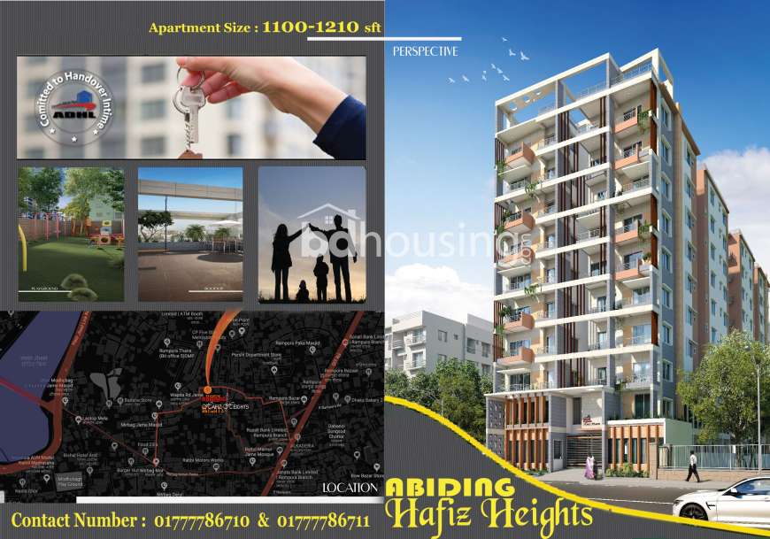 Abiding Hafiz Heights, Apartment/Flats at Rampura