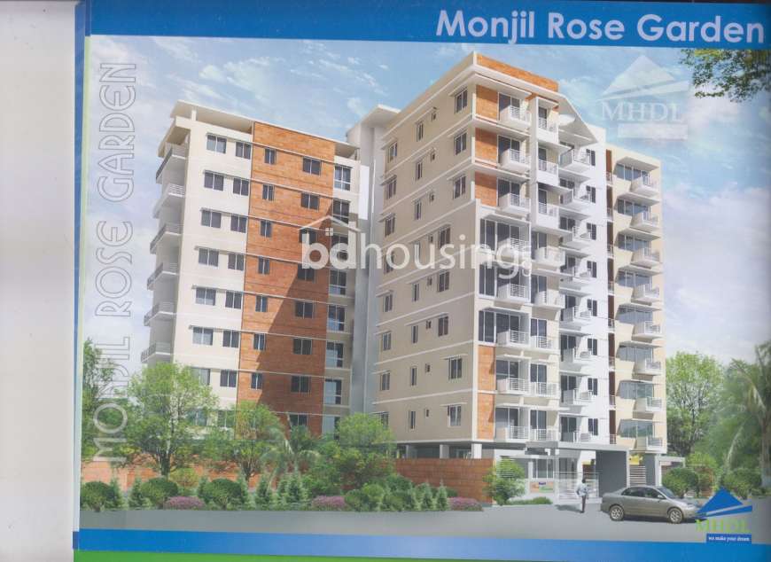 Monjil Rose Garden , Apartment/Flats at Dakshin khan