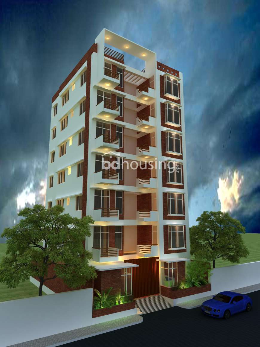 100% Ready 1495 sft Apartment with Gas ., Apartment/Flats at Bashundhara R/A