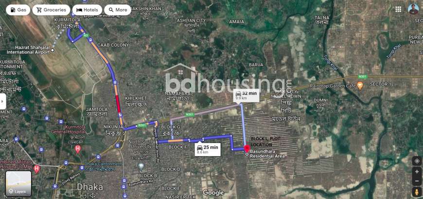 3 katha, block L, ready plot for sale@Bashundhara R/A, attached with 170ft new proposed road, Residential Plot at Bashundhara R/A