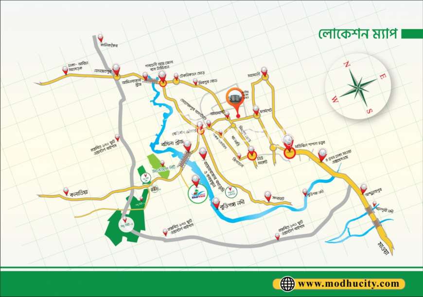 Modhu city Extension , Commercial Plot at Keraniganj