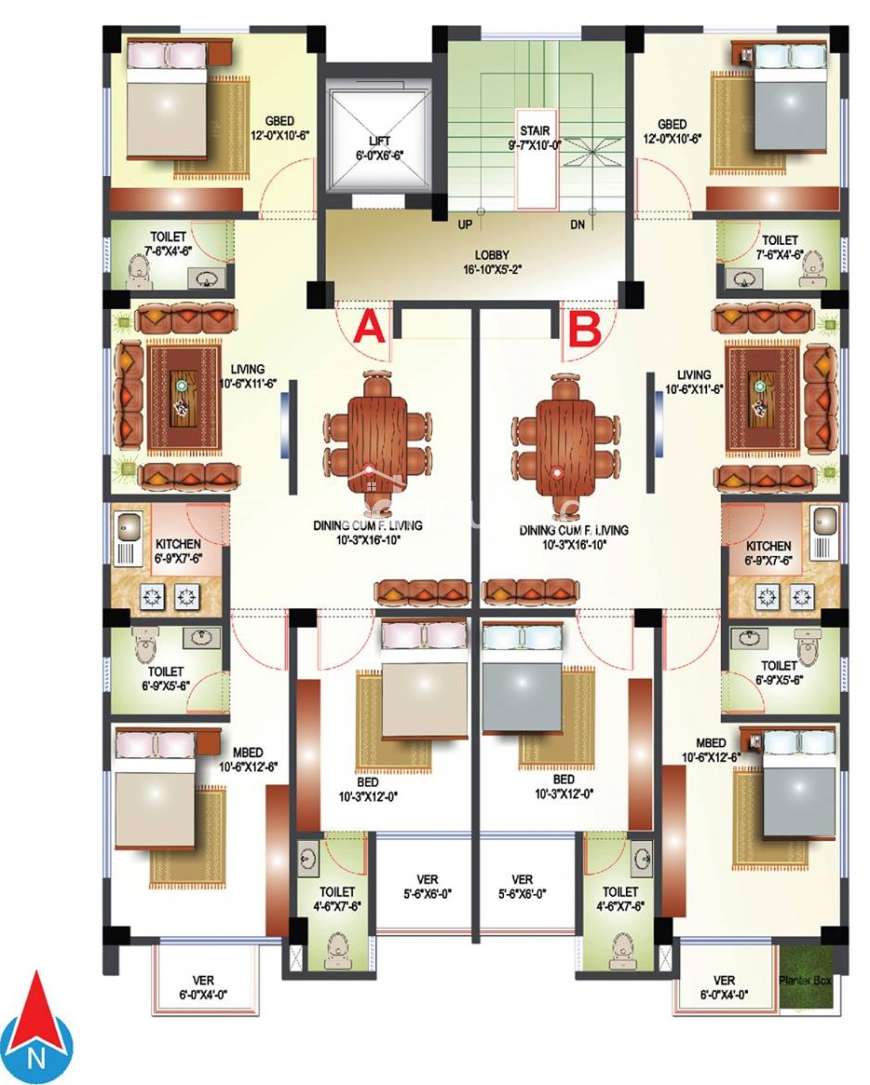 Aronnyak, Apartment/Flats at Bashundhara R/A