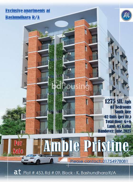 Amble Pristine, Apartment/Flats at Bashundhara R/A