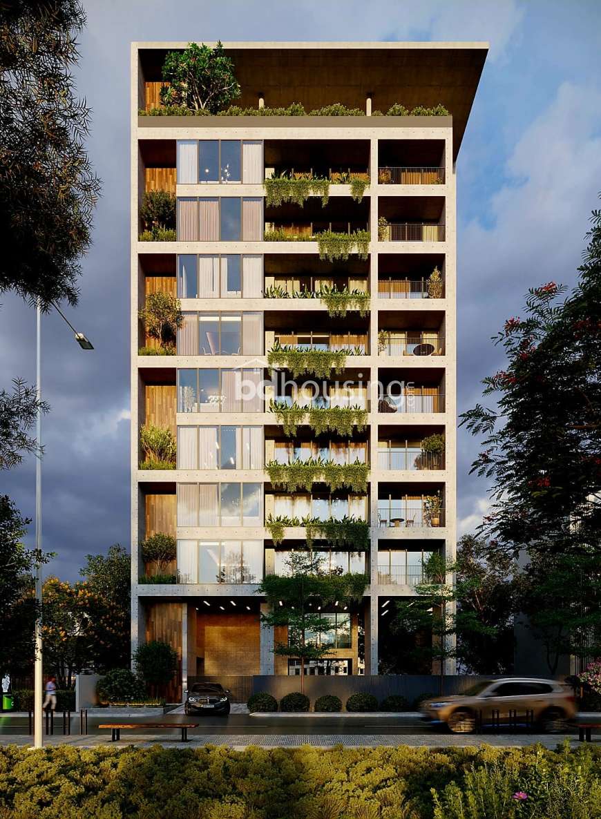 2500 sft South Facing Singe Unit Apt.Near Aga Khan School., Apartment/Flats at Bashundhara R/A
