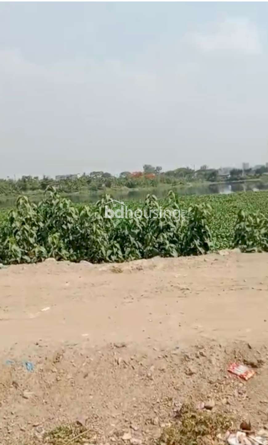 Lake side south facing , Residential Plot at Uttara