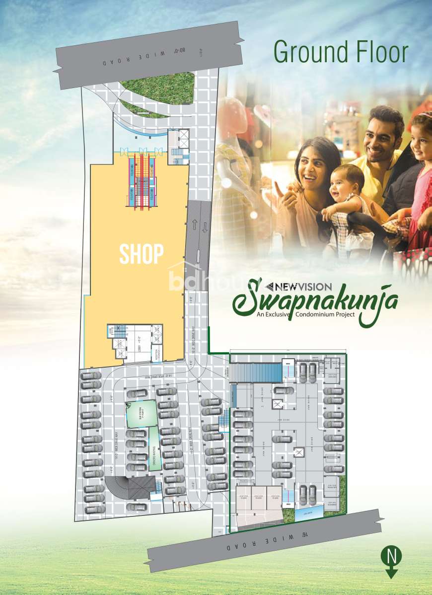 Shopno Kunjo, Apartment/Flats at Ashkona