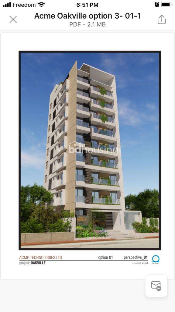 Oakvile Heights, Apartment/Flats at Bashundhara R/A