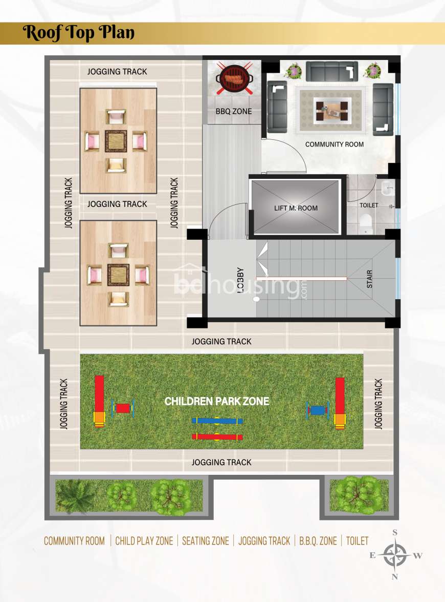 ELEGANT SHOPNO NIBASH , Apartment/Flats at Aftab Nagar
