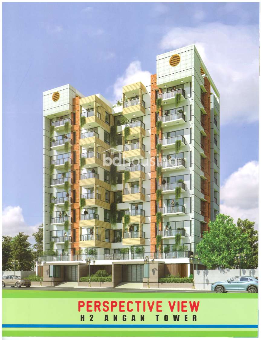 H2 Angan Tower, Apartment/Flats at Bashundhara R/A