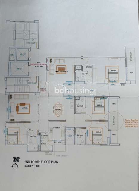 Bluemoon, Apartment/Flats at Bashundhara R/A