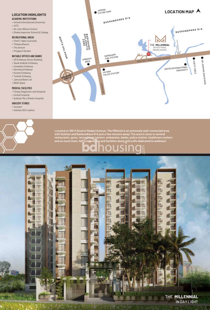 The Millenial, Apartment/Flats at Badda