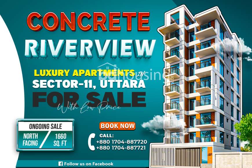 Concrete Riverview, Apartment/Flats at Uttara