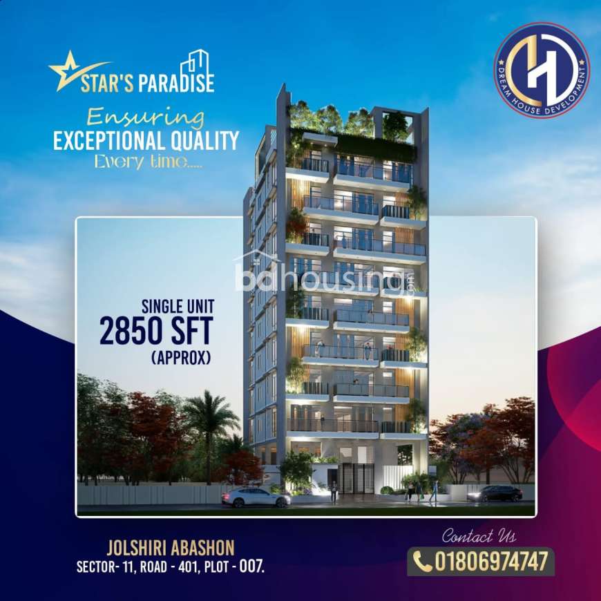 Dream House Devlopment , Apartment/Flats at Jolshiri Abason