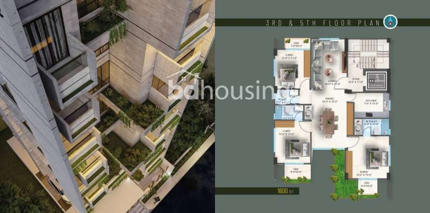 Moment araddho, Apartment/Flats at Bashundhara R/A