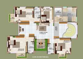 4200 sqft, 5 Beds Under Construction Apartment/Flats for Sale at Bashundhara R/A Apartment/Flats at 