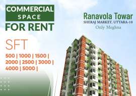 880 sqft, Showroom/Shop/Restaurant for Rent at Uttara Showroom/Shop/Restaurant at 