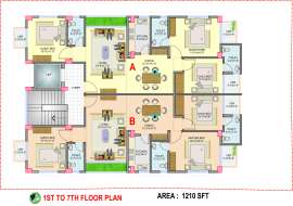 1250 sqft, 3 Beds Ready Apartment/Flats for Sale at Mohammadpur Apartment/Flats at 