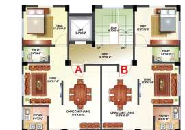 1265 sqft, 3 Beds Under Construction Apartment/Flats for Sale at Bashundhara R/A Apartment/Flats at 