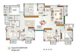 2500 sft South Facing Singe Unit Apt.Near Aga Khan School. Apartment/Flats at Bashundhara R/A, Dhaka