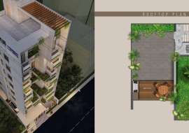 1600 sqft, 3 Beds Under Construction Apartment/Flats for Sale at Bashundhara R/A Apartment/Flats at 